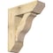 Ekena Millwork Funston Slat Rough Sawn Bracket w/ Offset Brace, Douglas Fir, 8"W x 24"D x 28"H BKT0806X24X28FST06RDF - alternate 1